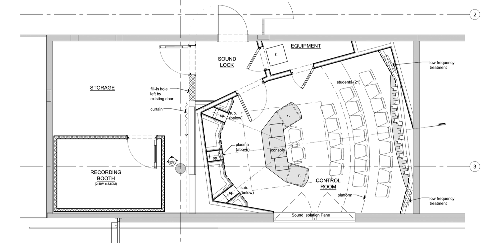 Salzburg University of Applied Sciences | Mixing Studio Layout (WSDG / DNS)