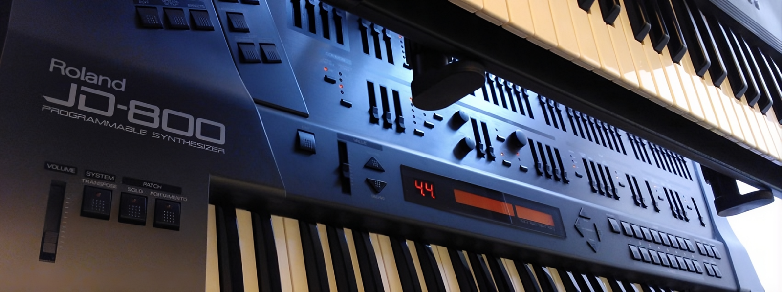 Roland JD-800 and Korg M1 Synthesizers