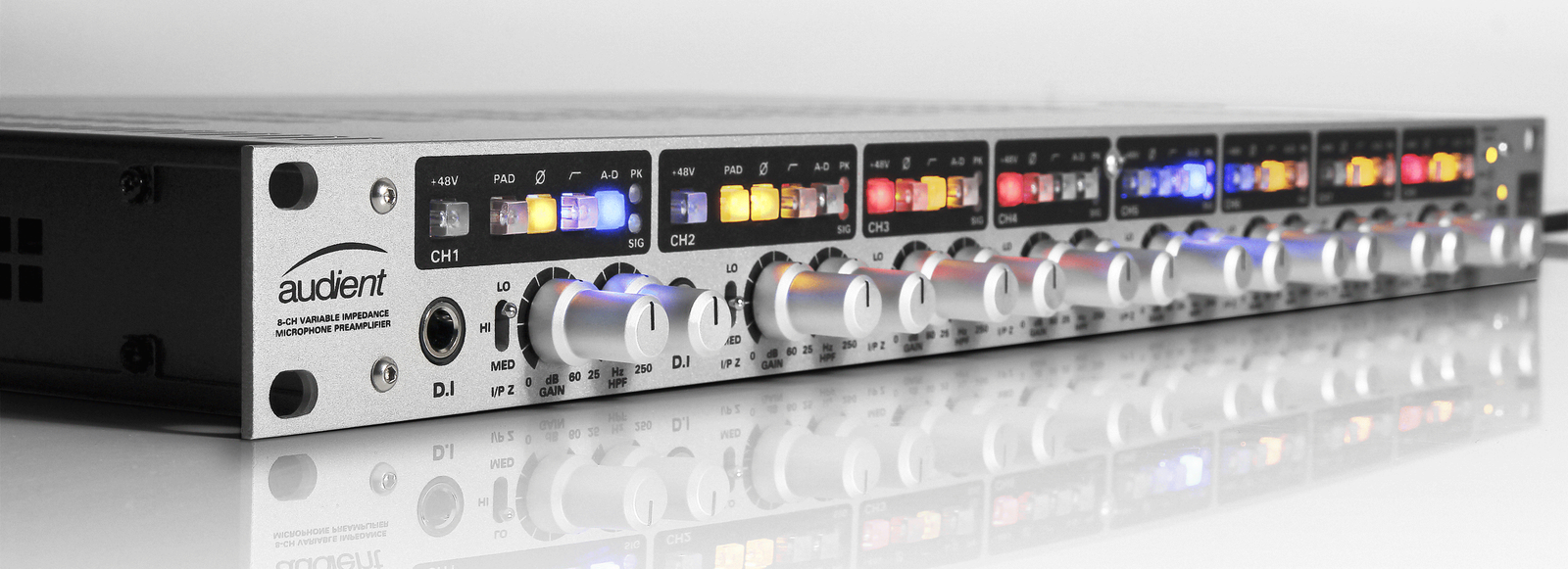 Audient ASP880 8-Channel high-resolution Mic Preamp / AD Unit