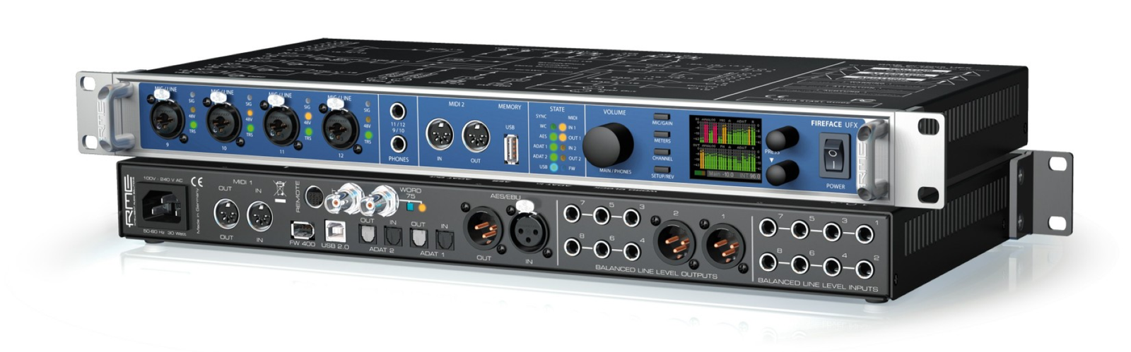 RME Fireface UFX 28-Channel high-resolution audio inteface AD/DA Unit